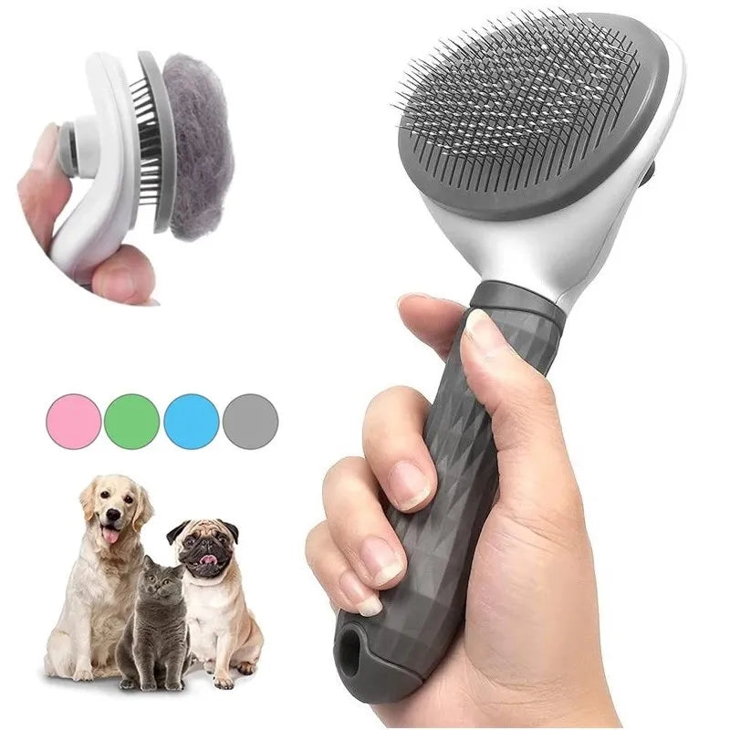 SimplyPawsly™ One-Click Self-Cleaning Grooming Brush