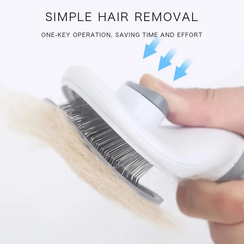 SimplyPawsly™ One-Click Self-Cleaning Grooming Brush